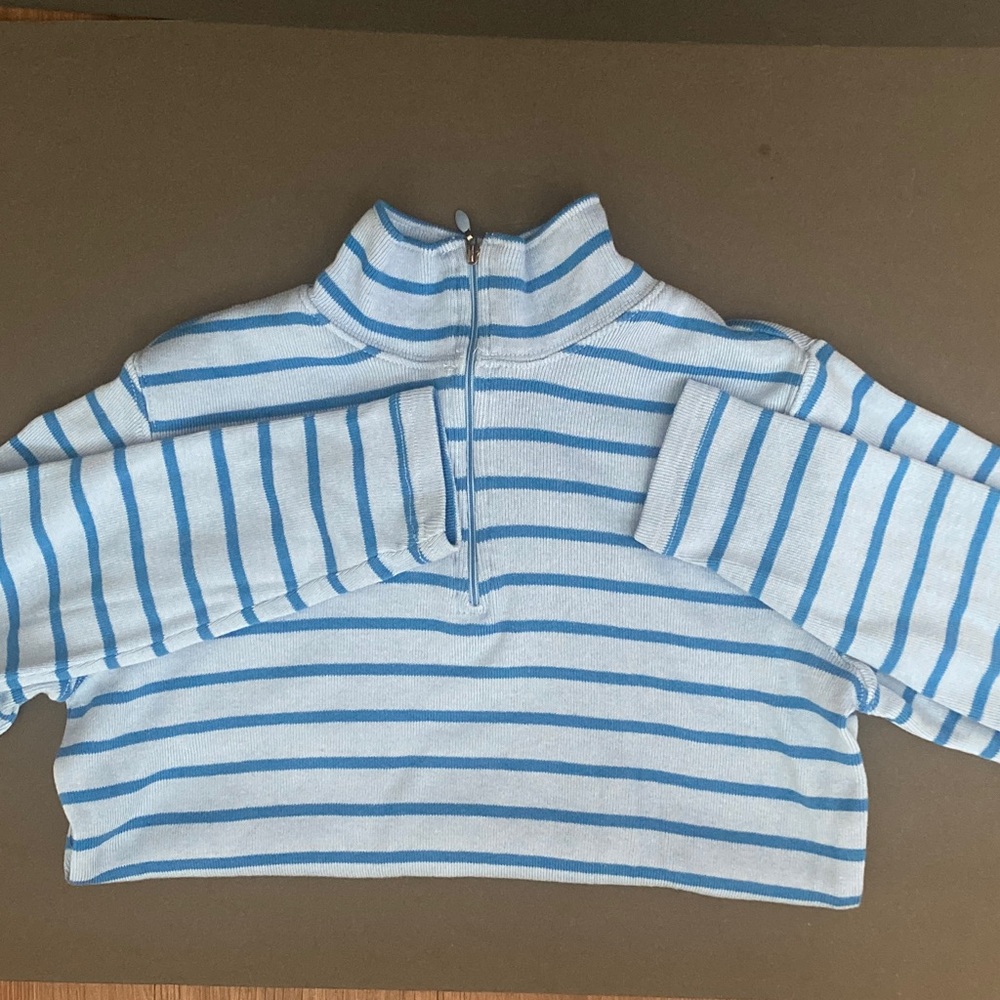 Blue LLBean sweater